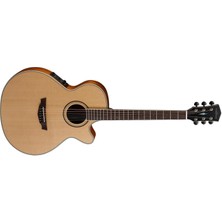 Cort PW470-NS Elektro Akustik Gitar | Parkwood Serisi - Natürel Satin