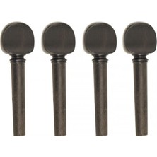 Picaldi 1321-3/4 Ebony Keman Kulak Seti (Middle Grade) | 3/4 Boy Kemanlar Için Standart Abanoz Malzeme ve Uzun Ömürlü Yapı