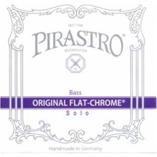 Pirastro 347000 Original Flat-Chrome Solo Set Kontrabass Teli | Geleneksel Sıcak Ses, Yüksek Ses Hacmi, Profesyonel Tercih