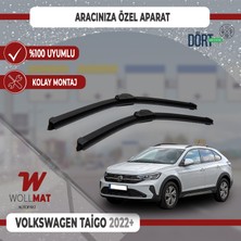 Wollmat Volkswagen Taigo Silecek 2022 2026 Arası Uyumlu Silecek Takımı Araca Özel