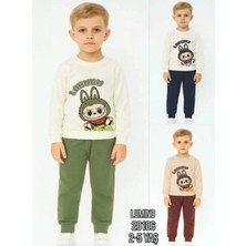 Lumino Labubu Baskılı Erkek Çocuk Alt Üst Takım
