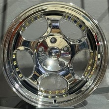 3sdm 5*120*17*9.5 ET22 CH72.6 Gold Rivets Chrome EMR-L2384