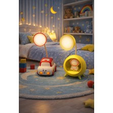 Seymen Bıçakçılık 2’li Çocuk Masa Lambası Seti Arabalı ve Astronot Figürlü LED Gece Lambası