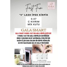 Gala Smart  V Lash Fast Fun Kolay Volume Mıx Kutu Ipek Kirpik 0.07 C Mix V Lash