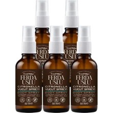 Citronella Koruyucu Vücut Spreyi 5'li Set- Okaliptus + Çay Ağacı + Nane 50 ml