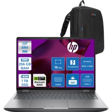Hp Zbook Fury G1I Intel Ultra 9 285HX Ddr5 256GB 1tb SSD 24GB/RTXPRO5000 Wuxga 400NIT 24GB/RTXPRO5000 Wuxga 400NIT  Wi-Fi 7+Bt 5.4 Windows 11 Pro Aı Iş Istasyonu CS7A7ETP64 + Zettaçanta