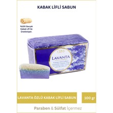 Lawin Kabak Lifli Lavanta Özlü Sabun – Doğal Peeling Etkili El Yapımı Banyo Sabunu