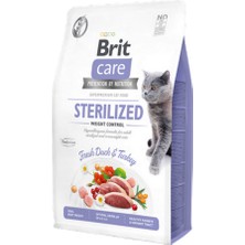 Snmswrld Brit Care 2 kg Kilo Kontrolü Ihtiyacı Olan Kısırlaştırılmış Kediler Için, Tahılsız, Hipoalerjenik, Taze Ördek Etli ve Hindi Etli Kuru Mama