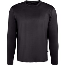 Oil Company Micro Pach Sw-Shirt Siyah