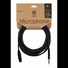Planet Waves Pw-Cgmıc-25 Mikrofon Kablo Xlr Fm To 1/4 Unbal (7.6 Metre) | Korozyona Dayanıklı - Saf Sinyal - Esnek