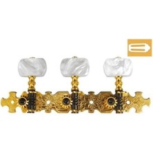 Valencia VCMH0280-PR Klasik Gitar Burgusu (Sedefli) | 3 Sağ 3 Sol - Şık Desen - Hassas Akort