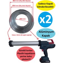 Poyraz Bioplast Şajlı/akülü Silikon Tabancası Alüminyum Ön/arka Kapak - 2 Adet