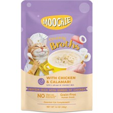 Snmswrld Moochie Çorba Kedi Ödülü Tavuk-Kalamar 40 gr