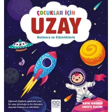 Renklime Çocuklar Için Uzay - Bulmaca ve Etkinliklerle