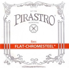 Pirastro 342000 Flat-Chromesteel Solo Set Kontrabass Teli | Saf ve Net Ses Karakteri, Pürüzsüz Yay Teması, Solo Kalitesi