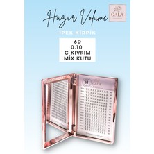 Gala Smart  Hazır Demet "6d" Mıx Kutu Ipek Kirpik No:6d 0.10 C Mix Kutu