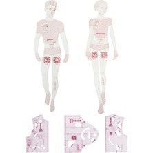 Hodbehod 5’li Mini Moda Cetveli Seti – Kumaş Tasarımı, Konfeksiyon ve Prototip Çizim Şablonu