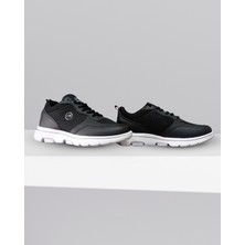 Waykon Ortopedik Tabanlı Günlük Kadın Spor Ayakkabı - Siyah