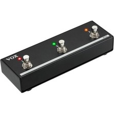 Vox 607 Vfs-3 Foot Switch (Aksesuar - Üçlü Ayak Pedalı) | Metal Dayanıklı Gövde, LED Göstergeli 3 Buton, Kanal ve Efekt Değişimi Için Ideal | Uyum: Vox Ac, Cambridge ve Vx Serisi Amfiler