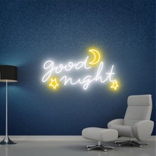 Biz Bu İşin Keyif Kısmındayız Good Nıght Yazılı ve Şekilli Neon Tabela