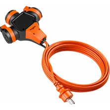 Huzur Elektrik Bylion Askı Tipi Uzatma Prizi 10M 3x1,5mm Ttr Kablo Kapaklı 952-303-1210/ 3WHS-10315-F
