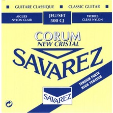Gewa 656127 Savarez Corum New Cristal 500CJ Klasik Gitar Teli | Kristal Netliğinde Naylon Tizler ve Yüksek Tansiyonlu Güçlü Bas Tonlar