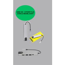 Astraltech Type‑c Dönüştürücü – 2×usb3.0, Sd/ms, 4K HDMI & RJ45 ile Profesyonel Kullanım