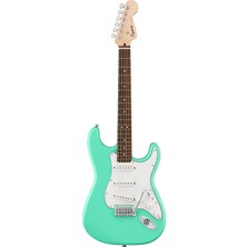 Squier 0379600549 Debut Stratocaster Elektro Gitar (Sea Foam Green) | Deniz Köpüğü Yeşili Hafif Gövde ve Rahat Çalım