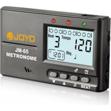 Joyo Jm-65 Klipsli Mini Metronom | Enstrüman Başlığına Takılan Titreşimli Veya Sesli Ritim Takibi Ayarlanabilir Tempo ve Vuruş Kalıpları