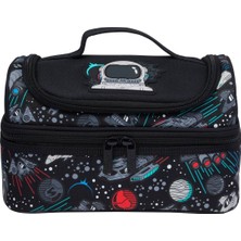 Smiggle Eclipse Çift Katlı Beslenme Çantası – Siyah,ısı Yalıtımlı, Iki Bölmeli, Okul Için Dayanıklı