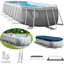 Intex 26798 610X305X122CM Aile Boyu Prefabrik Havuz Seti 220V Filtreli