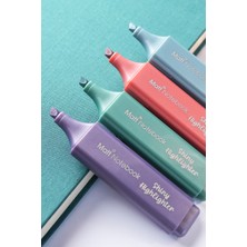 Matt Notebook 4'lü Highlighter Metalik Renk Fosforlu Kalem Seti