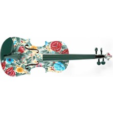 Kinglos Kng LY-1102A Keman (4/4) | Masif Ladin ve Akçaağaç Gövde, Zengin Rezonans ve Doğal Ahşap Dokusuyla Profesyonel Tını