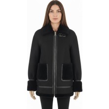 Paolo Framinco PF-079 Kuzu Derisi Siyah Kürk Deri Ceket