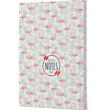 Renklime Flamingo 3 - Yan Boyamalı Çizgili Defter