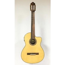 Valencia VC564CE Elektro Klasik Gitar Cutaway (Naturel) | Kesik Kasa - Ekolayzırlı - Parlak Cila