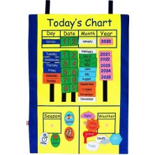 Edutoys Takvim Panosu (Cırtcırtlı)-İngilizce