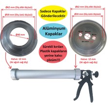 Poyraz Bioplast Sosis Silikon Tabancası Alüminyum Ön ve Arka Kapak