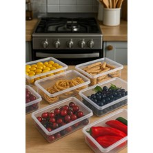 M&H 10 Adet 2000 ml Saklama Kabı - Kendinden Kapaklı Derin Dondurucu ve Kiler Düzenleyici