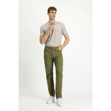 Kiğılı 7 Drop Slim Fit Dar Kesim Likralı Kanvas / Chino Pantolon