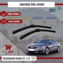 Wollmat Volkswagen Passat cc Silecek 2008 2015 Arası Silecek Takımı Araca Özel