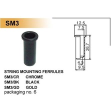 Valencia SM3GD Bas Gitar Köprü Yatağı Gold | Altın Kaplama - Hassas Montaj - Yedek Parça