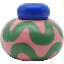 Que Rico - Simona Saklama Kavanozu Yeşil&pembe&mavi