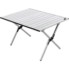 Kamp Ayısı® Large Alüminyum Katlanabilir Kamp ve Piknik Masası, Çantalı, Gri