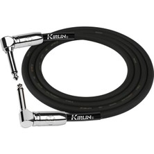 Kirlin Kırlın IPCC-203PN-0,15M-BK Pedal Ara Kablosu (15 Cm) | Ultra Esnek Yapı ile Pedallar Arası En Yakın Bağlantı Sessiz ve Net Geçiş