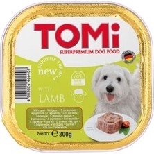 Snmswrld Tomi Köpek Kuzu Etli Pate Alüminyum Yaş Mama 300 gr (Pate) x 3 Adet