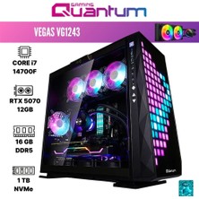 Quantum Gaming Vegas VG1243 I7-14700F 16GB Ddr5 1tb Nvme SSD Rtx 5070 12GB 240MM Sıvı Soğutmalı Gaming Desktop