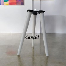 Cangul Ahşap 38 Cm3 Lü Beyazkonik Ayak