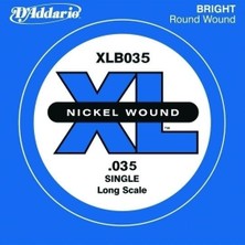 D'addario XLB035 Xl Nickel Wound Bas Gitar Tek Teli - 0.035 Inç (Aksesuar) | Dünya Standardı Xl Serisi, Pürüzsüz Hissiyat, Dengeli Tansiyon ve Her Müzik Türüne Uygun Berrak Ses