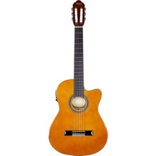 Valencia VC104THNCE Elektro Klasik Gitar - Ince Kasa Naturel (Profesyonel/sahne) | Thin Body Tasarımı, Dahili Eq ve Preamp Sistemi, Sap Ayar Çeliği ve Konforlu Sahne Performansı